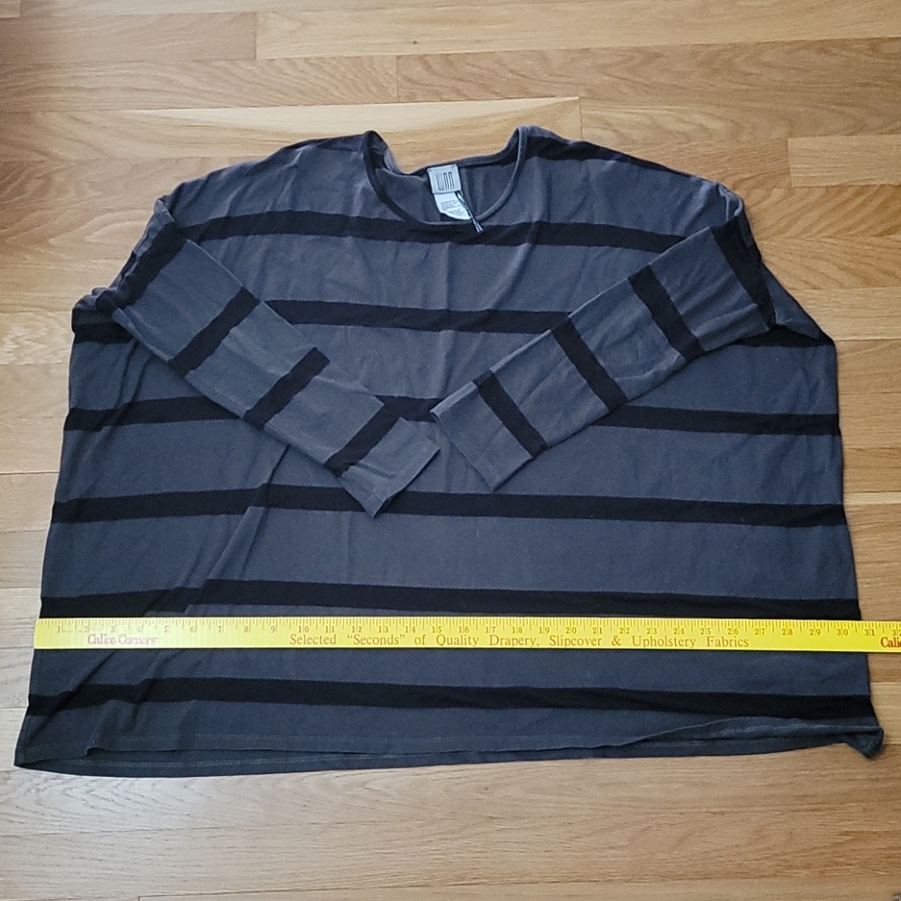 Oversized lunn striped top